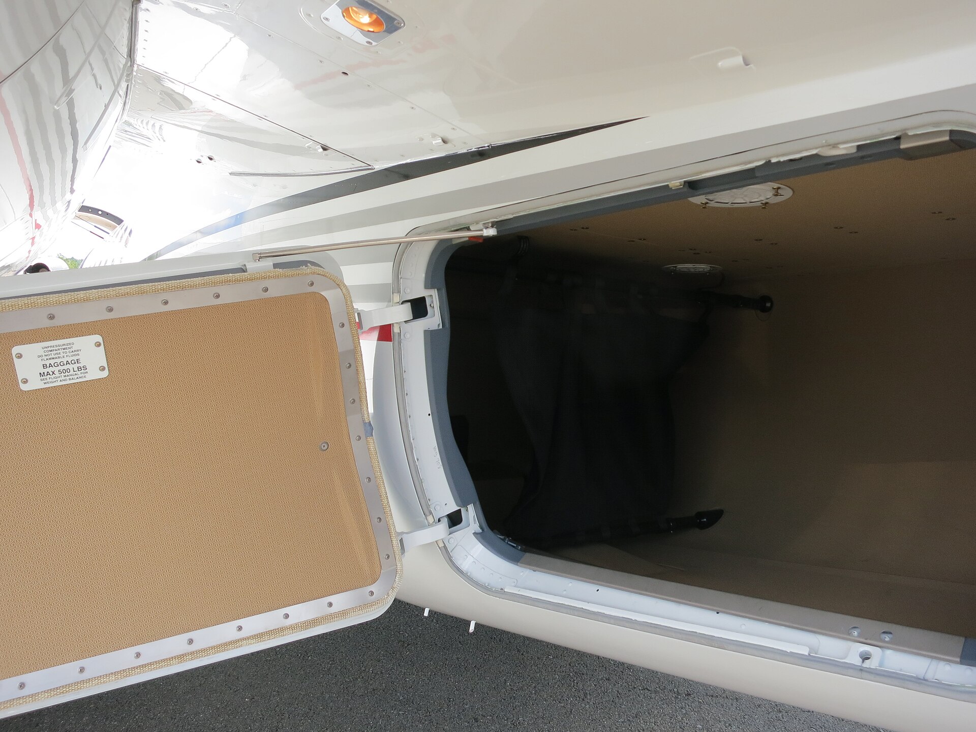The baggage hold